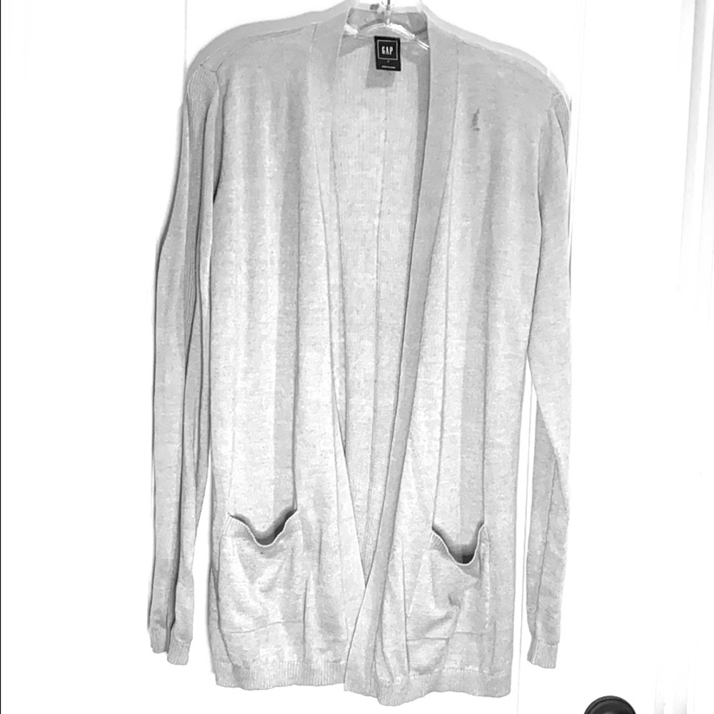GAP Cardigan Gray Lightweight S EUC